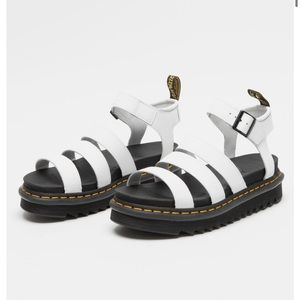 DR. MARTENS Blaire Womens White Platform Sandals